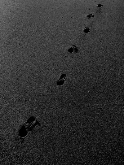 The footprints of sand
